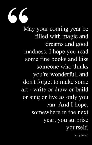 Image result for neil gaiman new year"